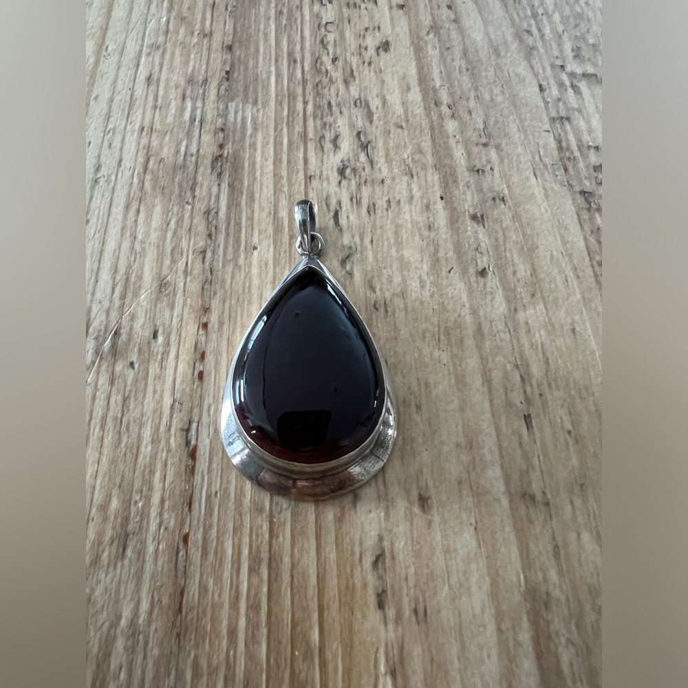 925 Sterling Silver Brown Moonstone Pendant